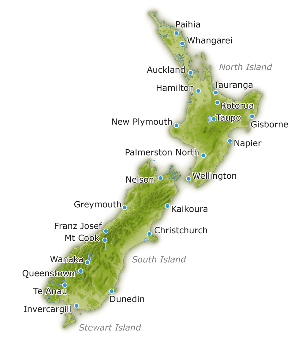 Rundreisen: Nord- & Südinsel